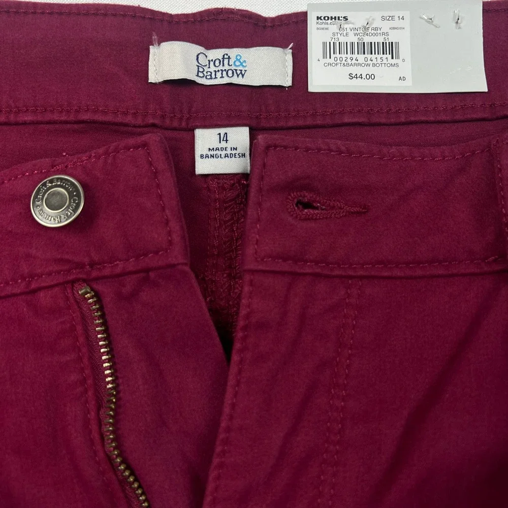 Croft & Barrow Mid Rise Capri Pants Womens 14 – Stylish, Comfortable & Versatile